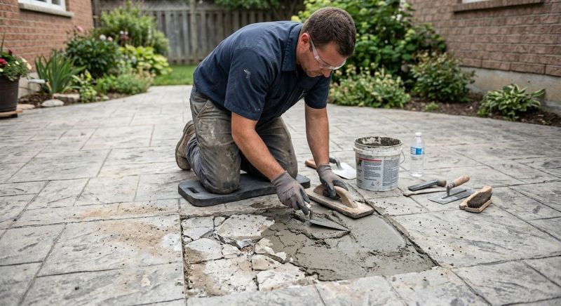 Decorative Concrete Repair in Doylestown, PA